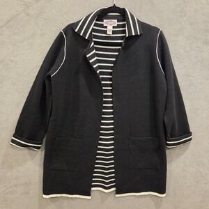 Anthropology Oliver Open Front Cardigan Sweater Women's Size Medium Pockets Cozy